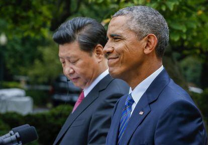 Xi Jinping y Barack Obama, en la Casa Blanca.