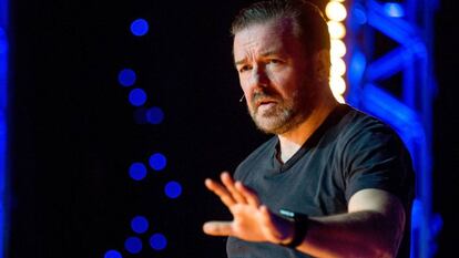 Ricky Gervais, durante el monólogo 'Humanity'.