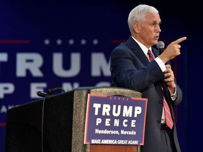 Mike Pence, gobernador de Indiana y candidato a la vicepresidencia de EE UU con Donald Trump.