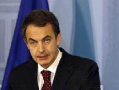 José Luis Rodríguez Zapatero durante la presentación del Informe Económico 2009
