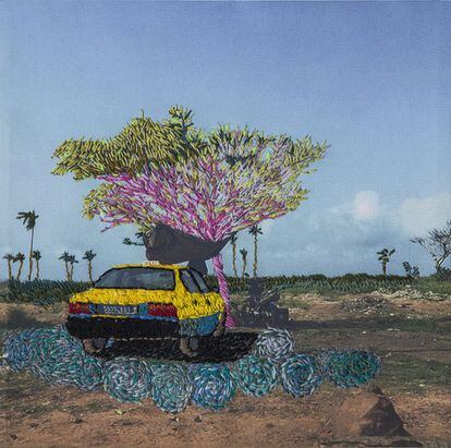 De la serie Ça va aller. 2016.<br><br>La tranquila ciudad costera de Grand-Bassam fue durante largo tiempo un refugio para gran parte de los habitantes de Abiyán, el principal enclave económico y urbano de Costa de Marfil, así como para la artista Joana Choumali.