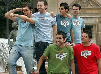 Los integrantes del equipo de <i>Lo que surja</i>, ayer en Valencia.