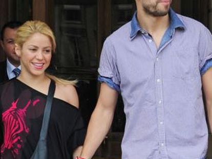 Shakira y Piqué, en una imagen del verano pasado.