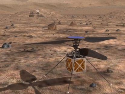 La NASA planea enviar un helicóptero a Marte para explorarlo