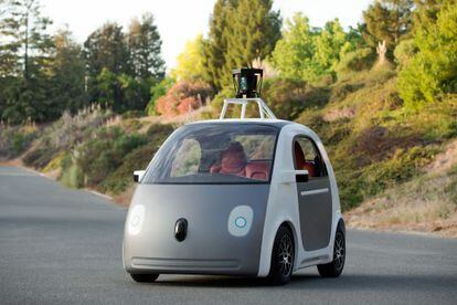 Prototipo de coche aut&oacute;nomo de Google.