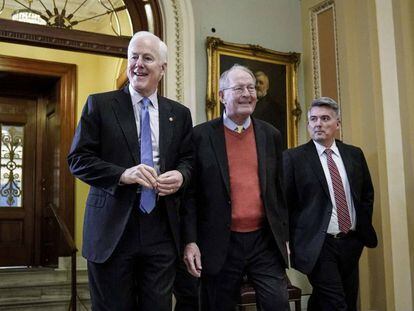 John Cornyn, Lamar Alexander y Cory Gardner abandonan el Senado.