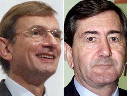 Jeroen van der Veer (izquierda) y Alfonso Cortina.