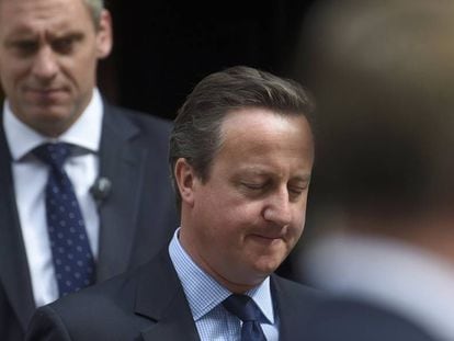 El primer ministro Cameron este mi&eacute;rcoles en Londres. 