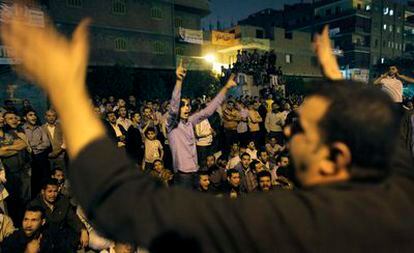 Manifestación de simpatizantes de los Hermanos Musulmanes en El Cairo.