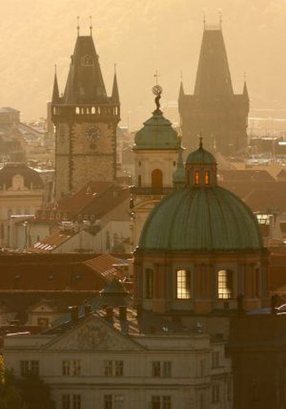 La ciudad vieja de Praga, donde vivieron Dvorak y Smetana.