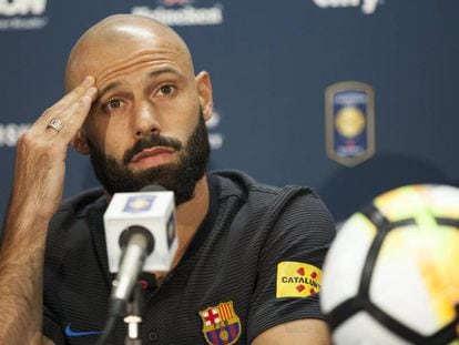 Mascherano, en julio pasado.