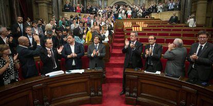 Pleno en el Parlament de Catalu&ntilde;a el pasado mes de octubre. 