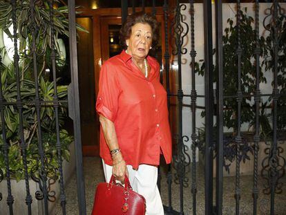 Rita Barber&aacute; sale de su casa el 14 de septiembre, tras anunciarse su renuncia a seguir en el PP. 