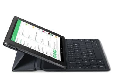 La tableta Nexus 9 con teclado.