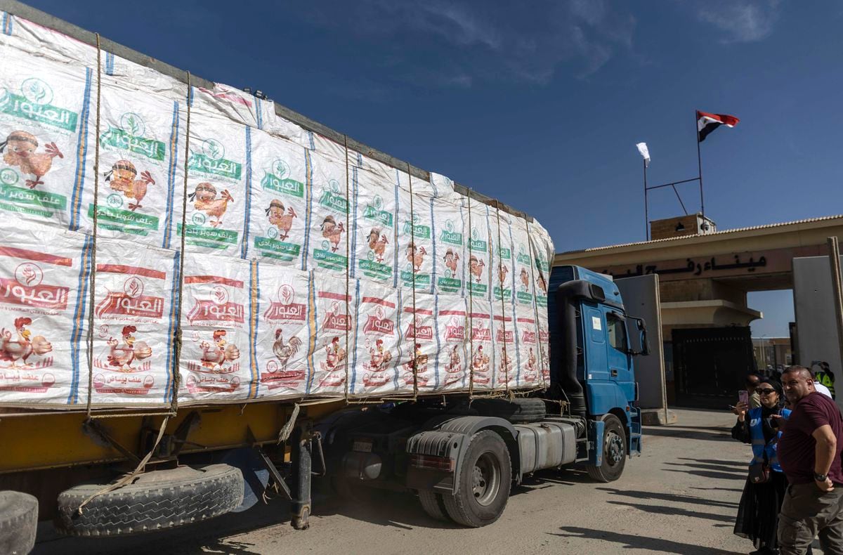 The war between Israel and Gaza live |  Humanitarian aid trucks begin entering Gaza through the Rafah crossing  international