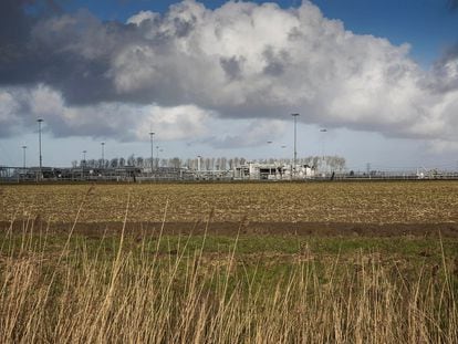 Planta de producción de gas en Groningen, Países Bajos.