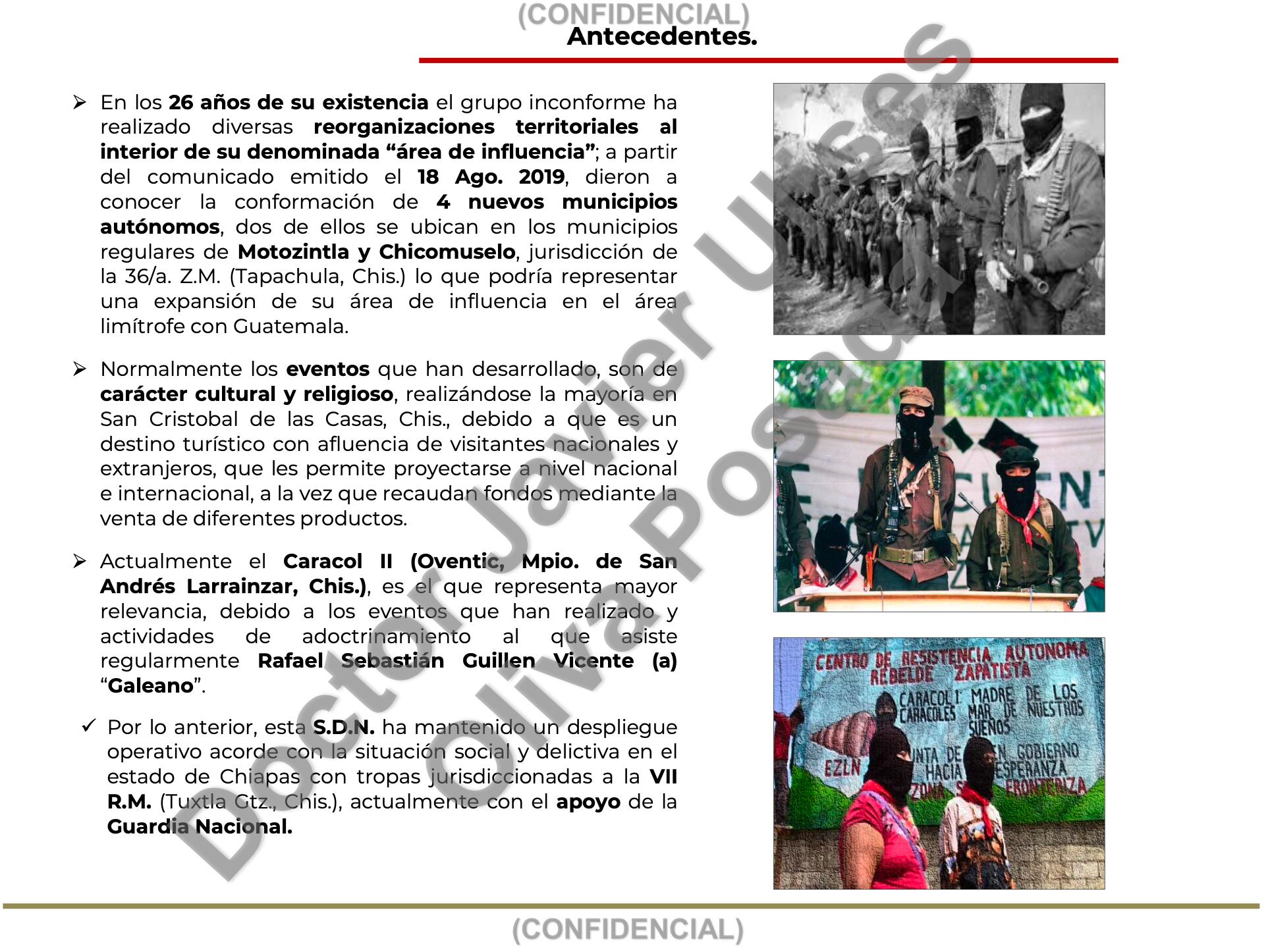 Reporte del EZLN.