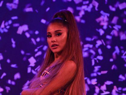 Ariana Grande durante su gira 'Sweetener World' en Londres, el 17 de agosto de 2019.