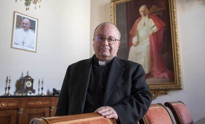 Charles Scicluna, arzobispo de Malta y máximo experto en investigación de abusos a menores, en la Congregación para la Doctrina de la Fe.