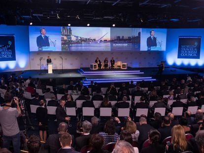El presidente Mauricio Macri abre en Buenos Aires la 18° Cumbre Mundial del WTTC.