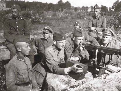 Soldats polonesos, el 1920, durant la Gran Guerra.