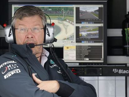 Ross Brawn, en el Gran Premio de Alemania