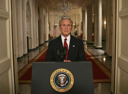 El presidente estadounidense, George W. Bush, en una comparecencia en la Casa Blanca.