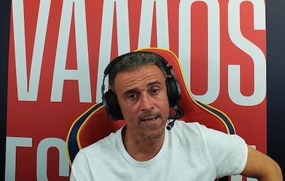 El debut de Luis Enrique como 'streamer.