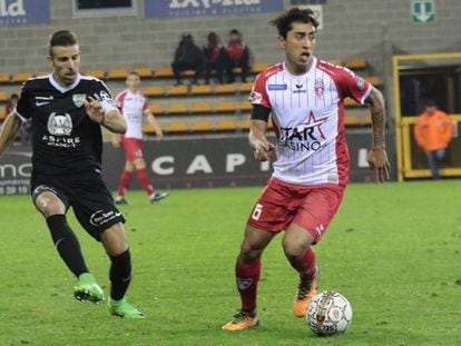 Omar Govea, durante un partido de la liga belga. 