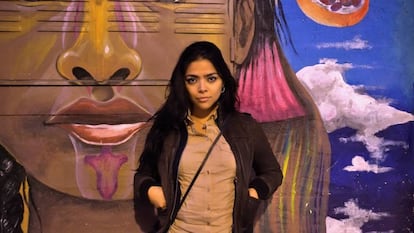 Lina Larrea, who says she feels both Colombian and Spanish.