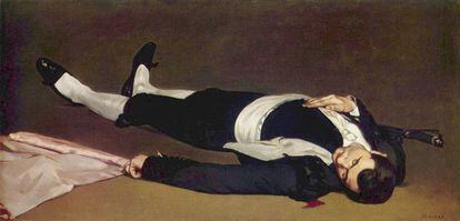 'Torero muerto' de Manet, obra recortada de una anterior del artista.