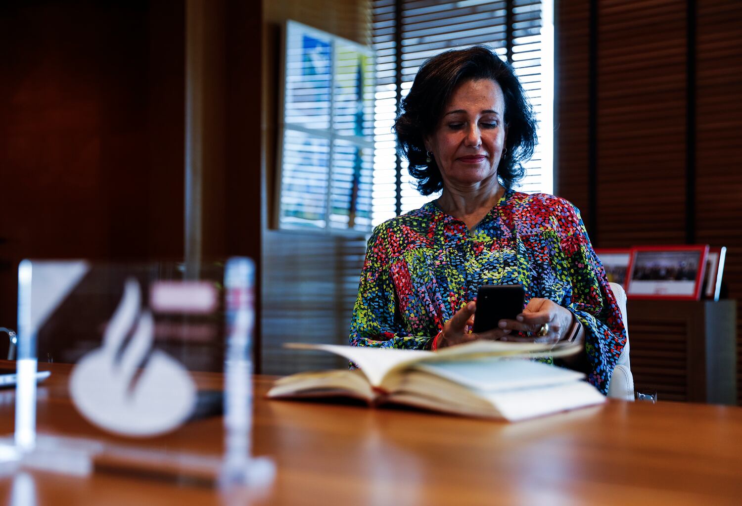 Ana Botín, el pasado lunes en un momento de la entrevista.