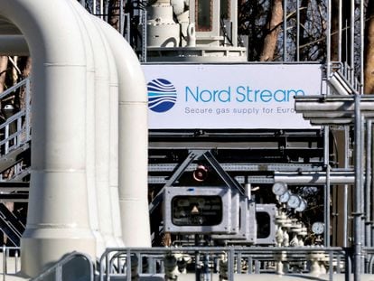Parte de la infraestructura del gasoducto Nord Stream 1 en Lubmin (Alemania), el 8 de marzo.