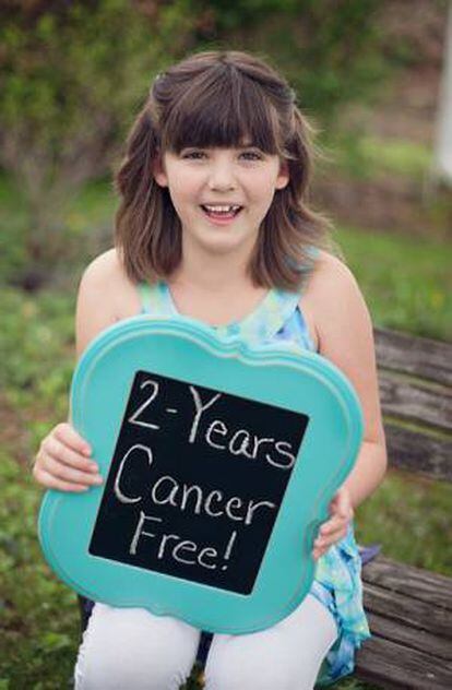 La niña Emily 'Emma' Whitehead celebra dos años sin cáncer.