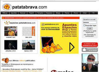 Imagen de la portada de la 'web' patatabrava.com.