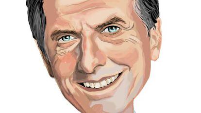 Caricatura de Mauricio Macri, presidente electo de Argentina.