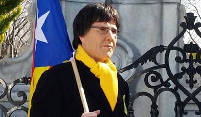 Joaquín Reyes, caracterizado como Carles Puigdemont.