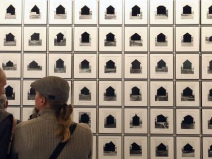 La obra del artista brasileño Marlon de Azambuja, en Arco, este jueves.