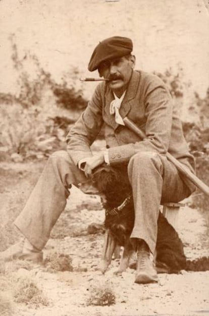 Benito Pérez Galdós, en 1894, en la última visita que realizó a Gran Canaria, en la finca familiar de Los Lirios.