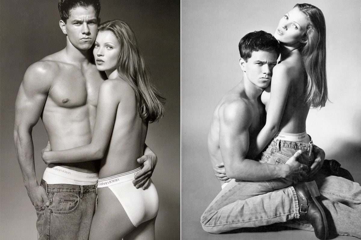 Mucha ropa pese a que es modelo de Calvin Klein