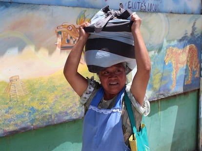 Mujer trabajadora en El Salvador.