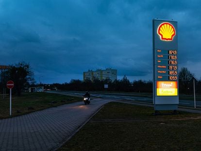 Gasolinera de Shell en Schwedt (Alemania).
