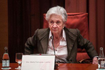 Marta Ferrusola, a la comissió.