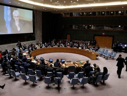 Delegados en el Consejo de Seguridad sobre Siria el pasado jueves en Nueva York.