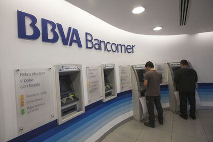 Una sucursal del BBVA Bancomer en M&eacute;xico.