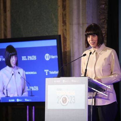 DVD 1135 (24-11-22) Foro Tendencias 2023, en el Real Casino de Madrid. Diana Morant, ministra de Ciencia.mFoto Samuel Sánchez