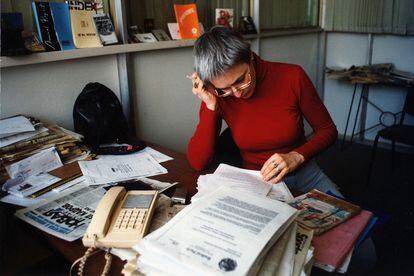 La periodista rusa independiente Anna Politkóvskaya, asesinada en 2006, en una imagen de archivo sin datar.