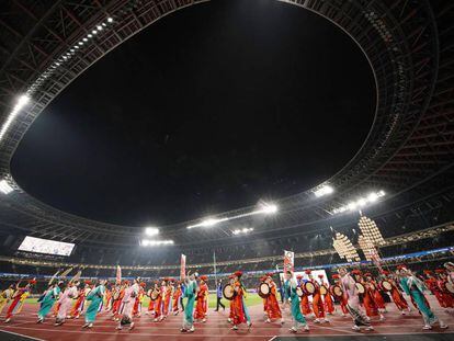 Inauguración del Estadio Olímpico de Tokio.