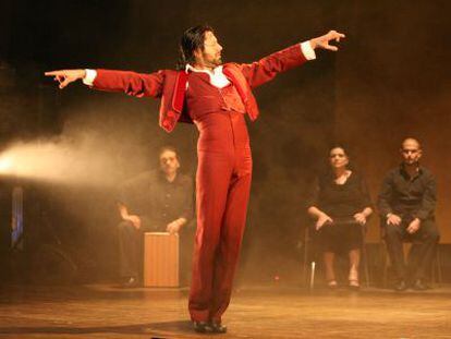El bailarín Rafael Amargo, en un momento de su espectáculo 'Solo y amargo'.