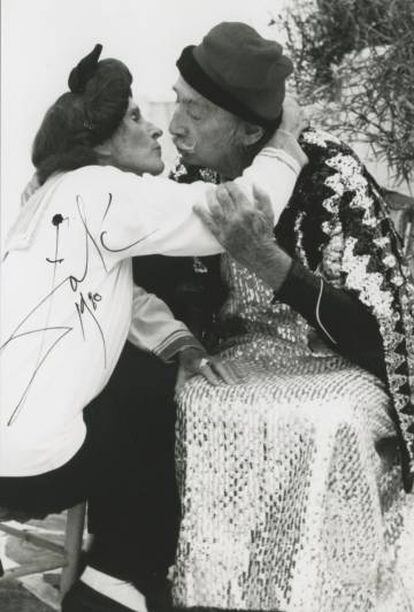 Gala y Dalí en 1980.